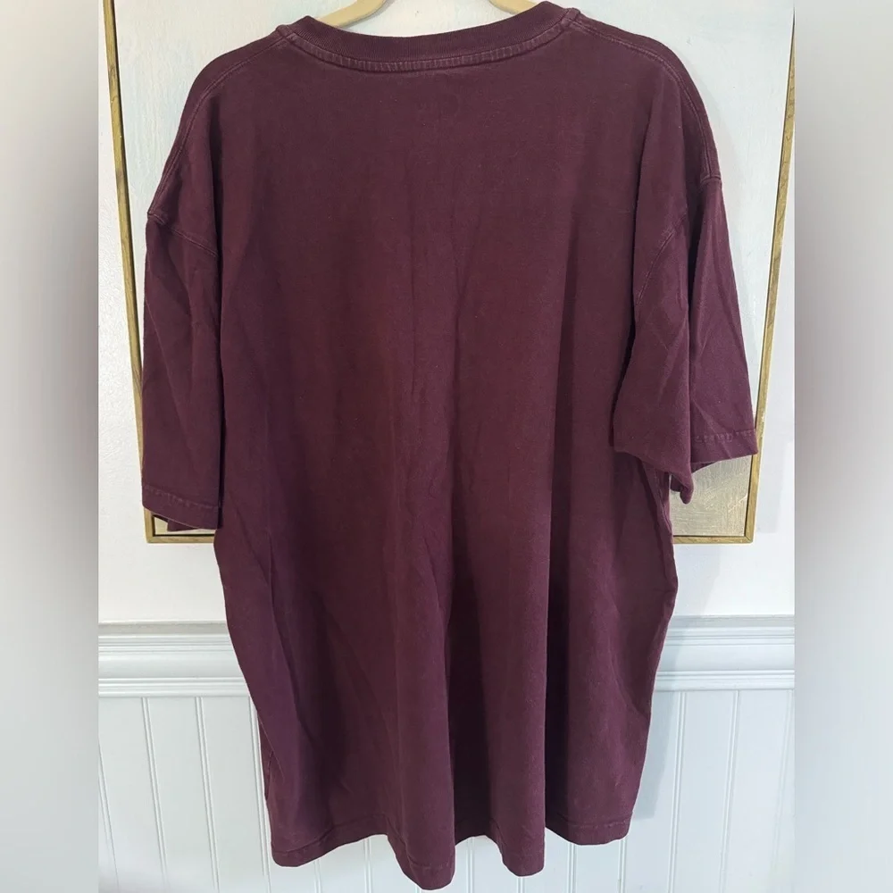 CARHARTT Workwear Short-Sleeve Henley Shirt In Port Maroon Size XL - Picture 4 of 6
